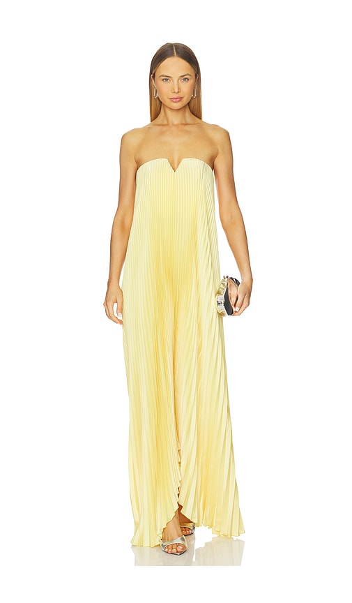 L'idée Black Tie Gown In Yellow