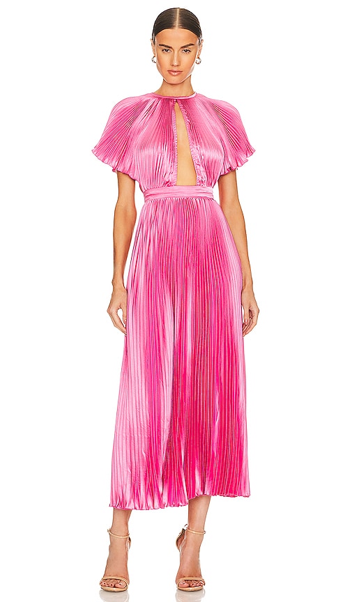 L'IDEE Theatre Gown in Hot Pink
