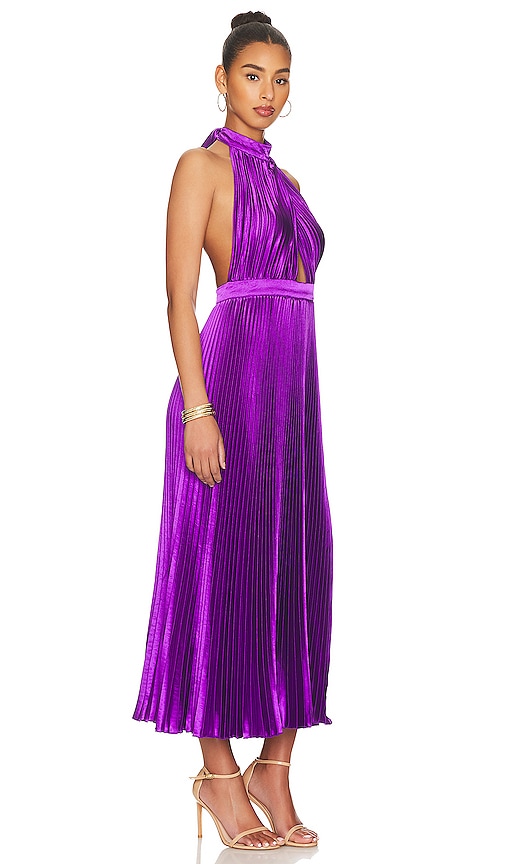 Shop L'idée Renaissance Split Gown In Arabia