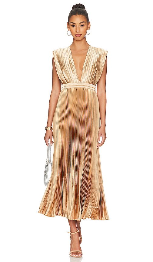 L'IDEE Gala Gown in Sand