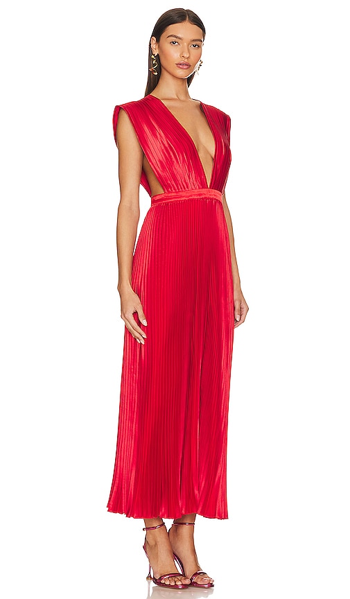 Shop L'idée Gala Gown In Red