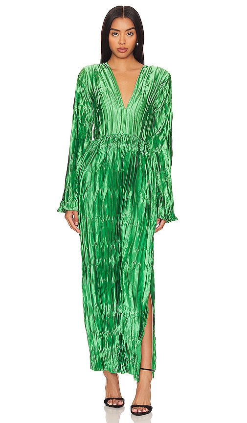 Shop L'idée Costes Maxi Dress In Green