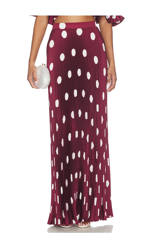 L'idée Gala Skirt In Burgundy