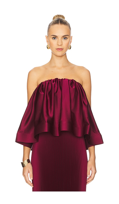 L'idée Breeana Top In Burgundy