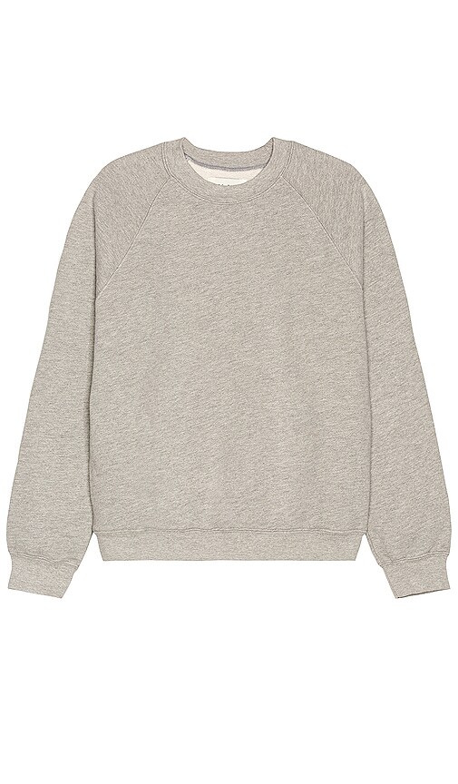 Shop Les Tien Classic Raglan In Heather Grey