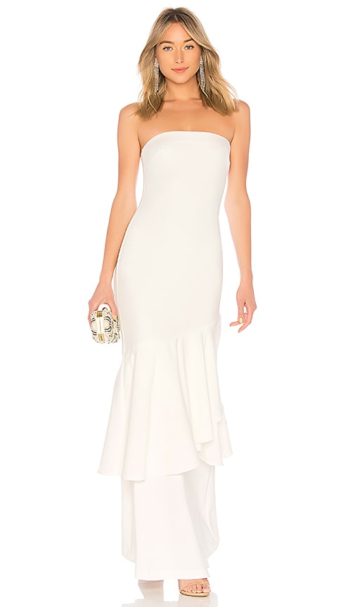 likely white gown