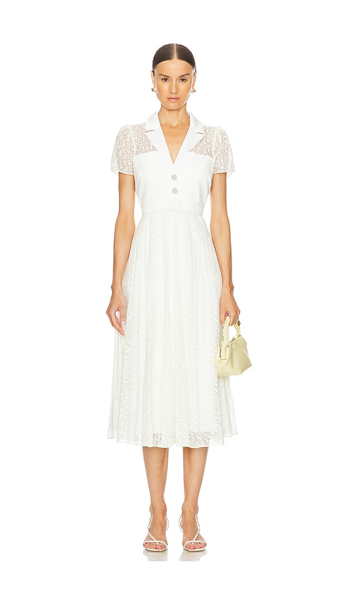 Shop Likely Carena Dress In White