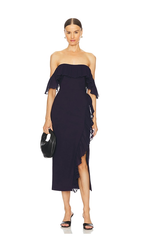 Shop Likely Aldave Dress In Navy