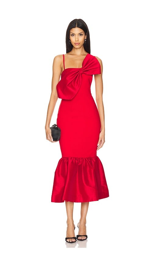 Shop Likely Patti Midi Dress In Red