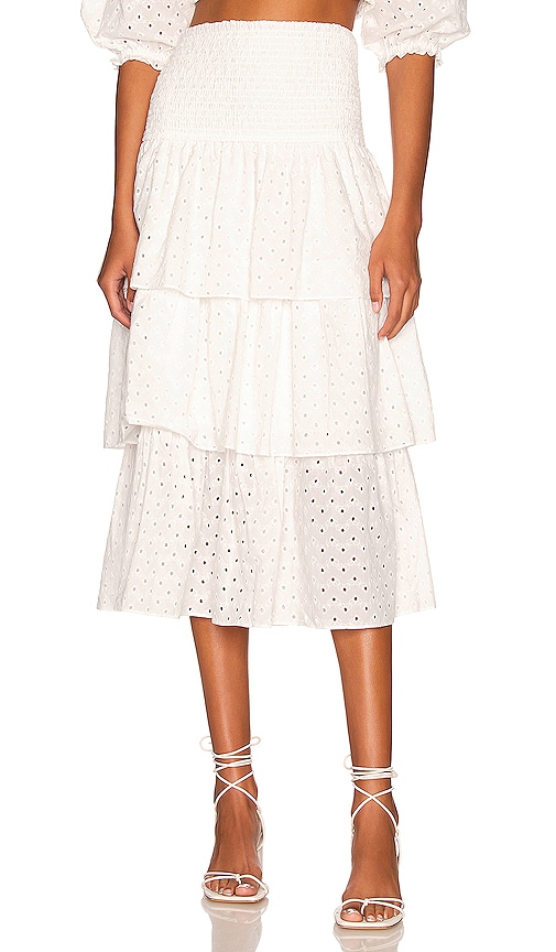 LIKELY Hanner Skirt in Optic White | REVOLVE