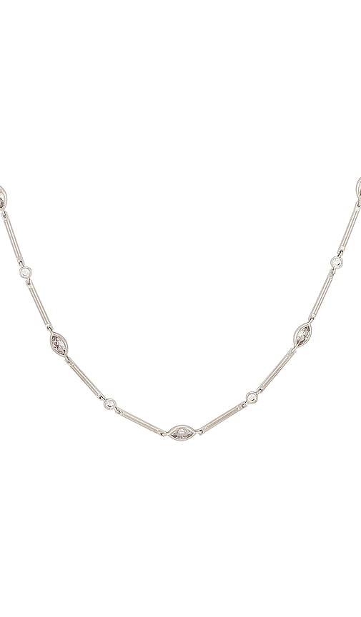 Lili Claspe Jules Necklace In Metallic Silver | ModeSens