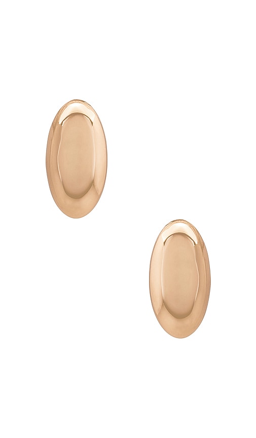 Lili Claspe Keiren Dome Earrings In Metallic Gold
