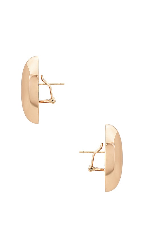 Shop Lili Claspe Keiren Dome Earrings In Metallic Gold