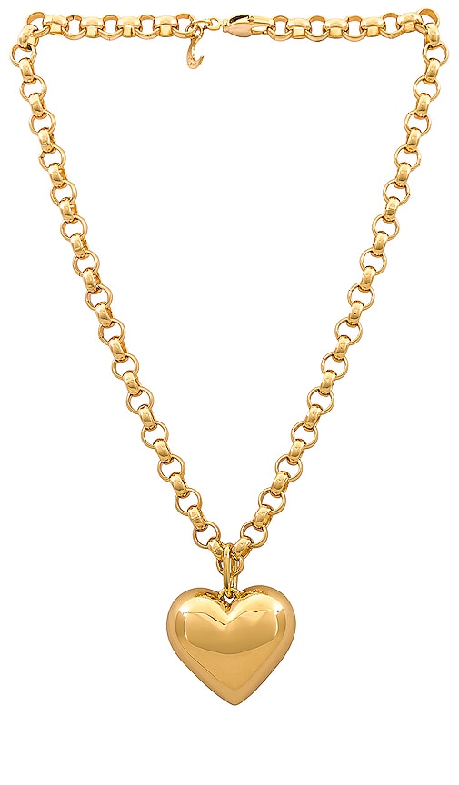 Lili Claspe Halskette Bubble Heart In Metallic Gold