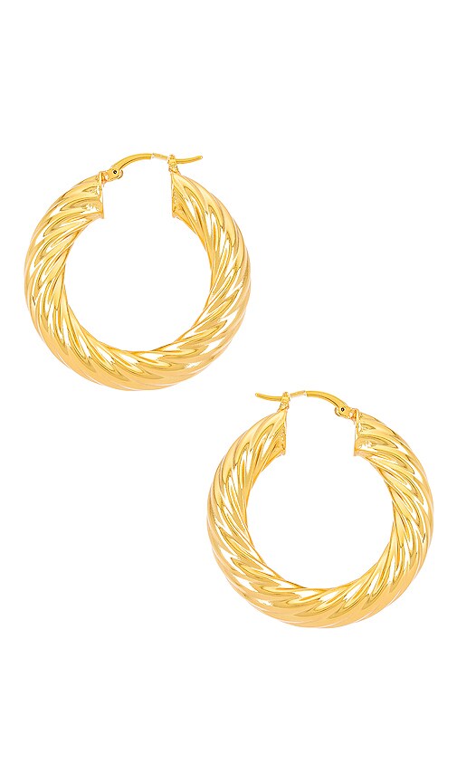 Lili Claspe Gina Hoops in Gold | REVOLVE
