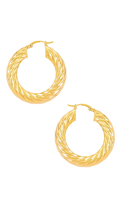 Lili Claspe Gina Hoops in Gold | REVOLVE