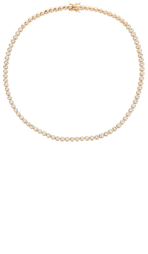 Lili Claspe Reese Tennis Necklace in Gold