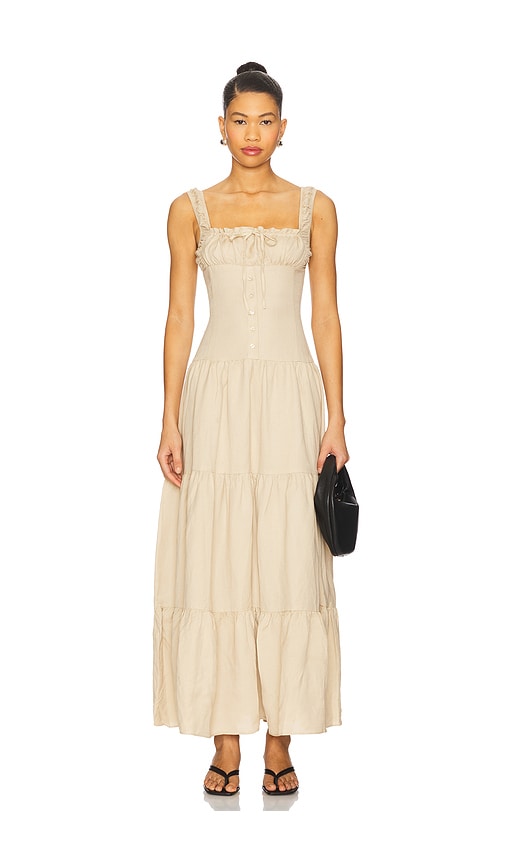 Heart Shaped Maxi in Beige. - size XXS (also in L, M, S, XL, XS, XXL)
