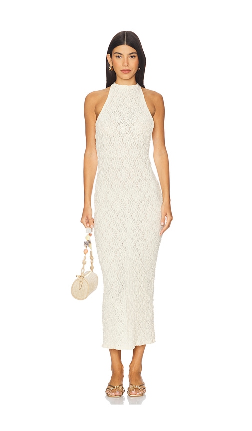Members Midi Dress in Ivory. - size XXS (also in L, M, S, XL, XS, XXL)