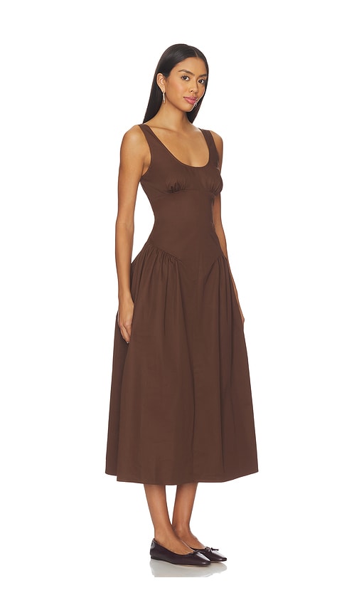 Lioness Luna Rosa Maxi Dress In Brown