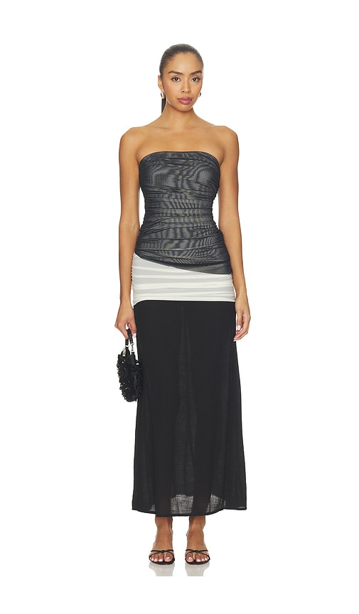 Tabloid Maxi Dress by Lioness in Dusk