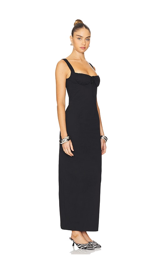 Shop Lioness Hot Nights Maxi Dress In Black