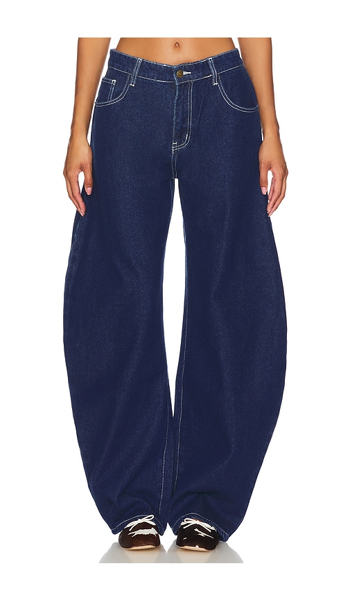 Shop Lioness Horseshoe Jean In Blue