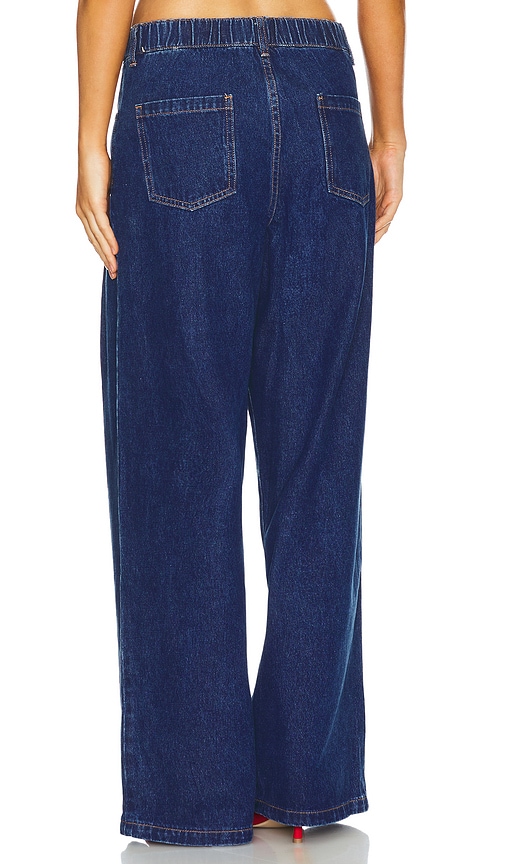  Lioness Slouchy Jeans Mit Bindebändern In Denim-dark. Größe Xxs. Also In S. 