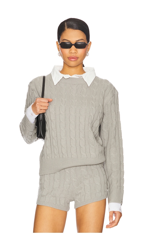 Coastal Cable Knit in Grey. - size L (also in M, S, XL, XS) - LIONESS - Modalova