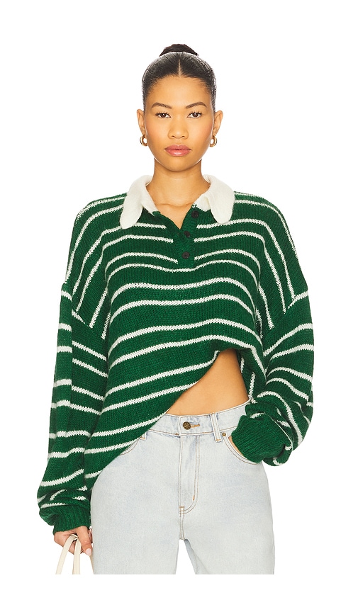 LIONESS Rising Sun Jersey in Forest Green from Revolve.com