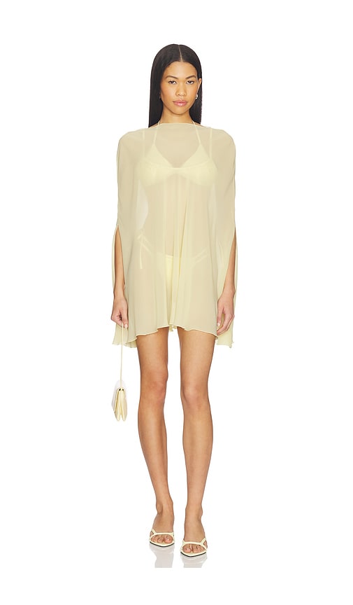LIONESS Aura Poncho in Lemontini