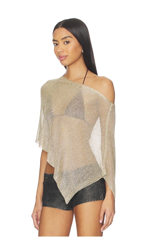  Lioness Poncho Luminous In Metallic Gold. Größe S. Also In Xxs, Xs, M, L, Xl, Xxl. 