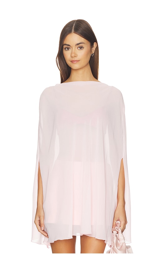 Lioness Aura Poncho In Bubblegum Pink