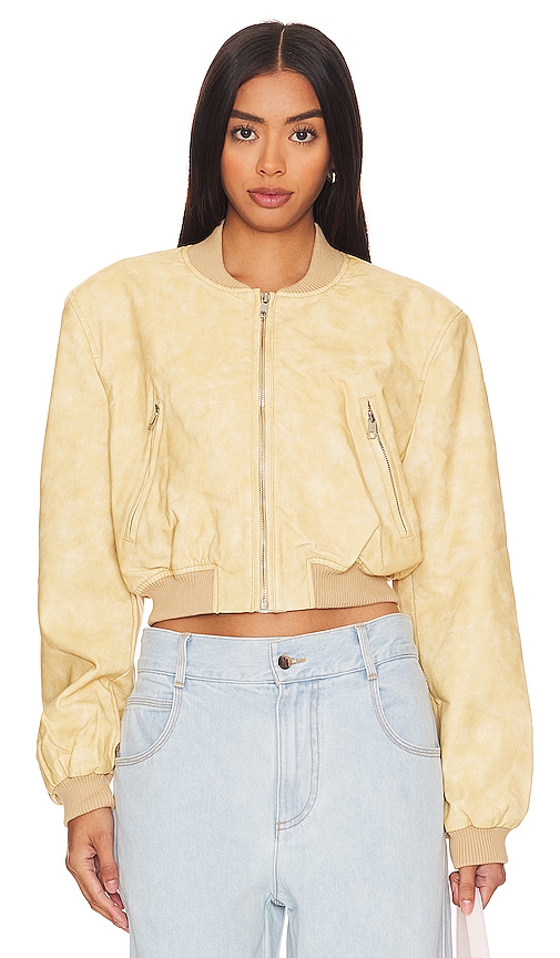 Shop Lioness Allure Bomber In Yellow