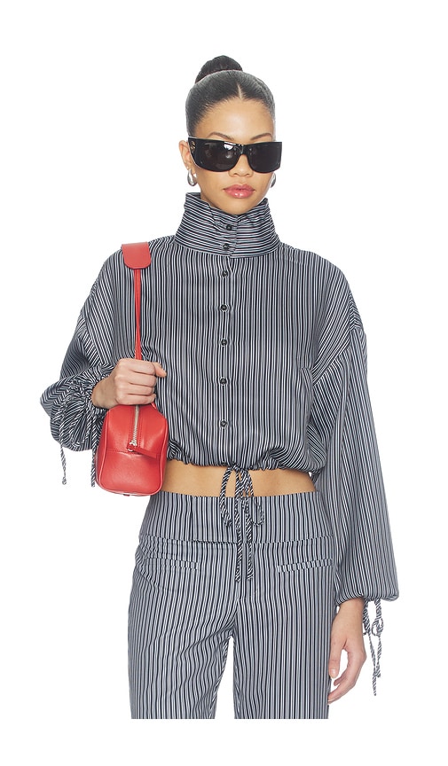 Totti Windbreaker by Lioness in Slate Stripe