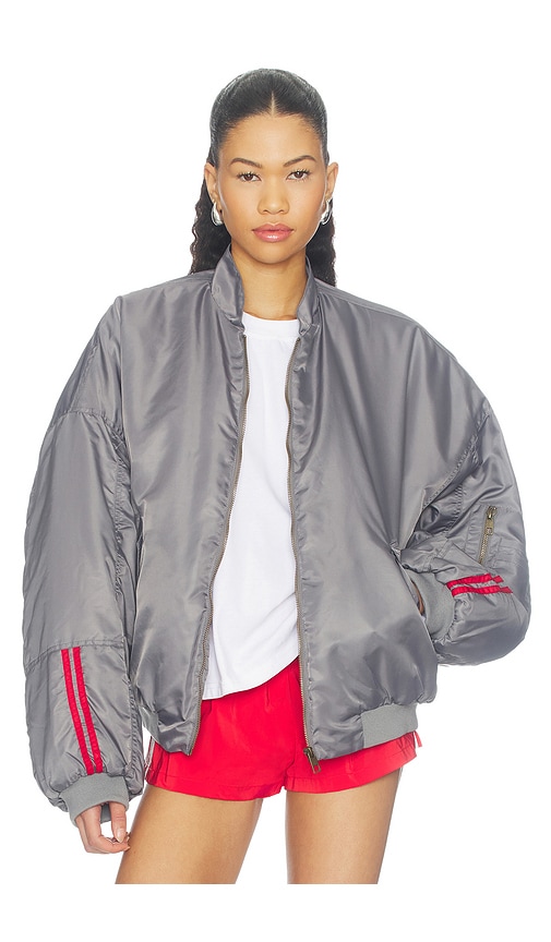 Bloom Bomber Jacket by Lioness in Titanium