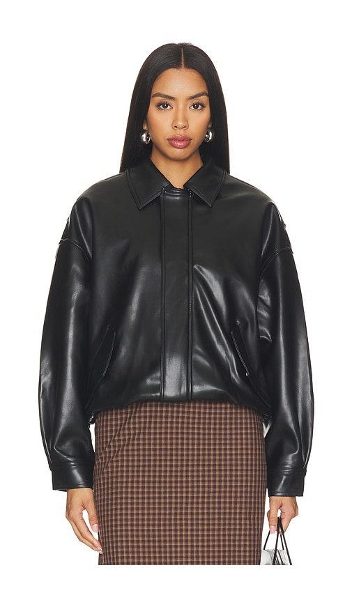 Kenny Bomber Jacket by Lioness in Jet Black