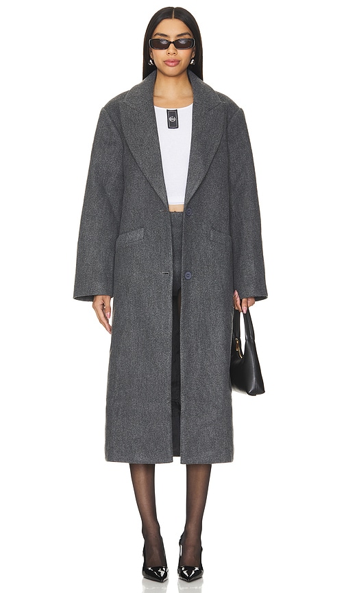 Shop Lioness Olsen Coat In 花灰色