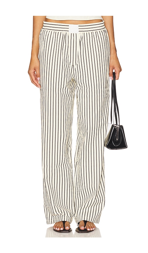 Lioness Cobain Pants Cream Stripe In Neutral