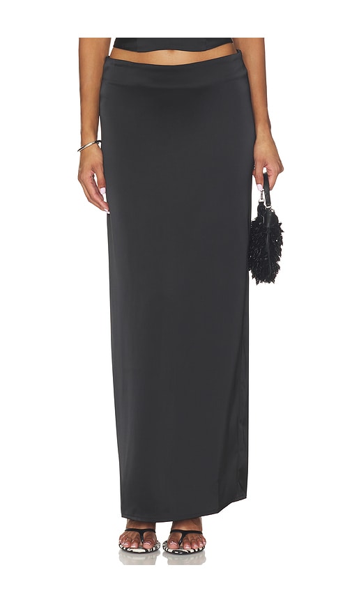 Front Row Maxi Skirt by Lioness in Noir