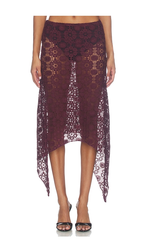 Trophy Lace Midi Skirt