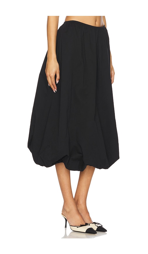 Lioness Intuition Bubble Midi Skirt In Black