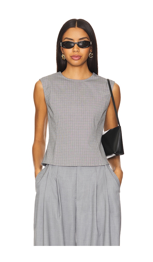 Shop Lioness Countryside Top In Grey