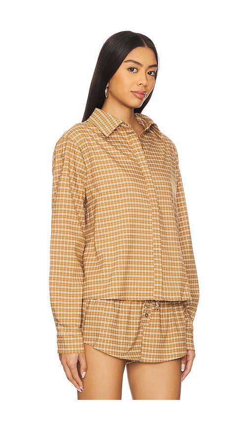 Shop Lioness Nirvana Shirt In Mustard