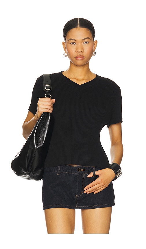 North Light Knit Top in Black. - size XS (also in L, M, S, XL, XXS)