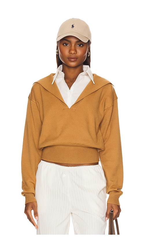 Racquet Club Knit Polo in Tan. - size XS (also in L, M, S, XXS)