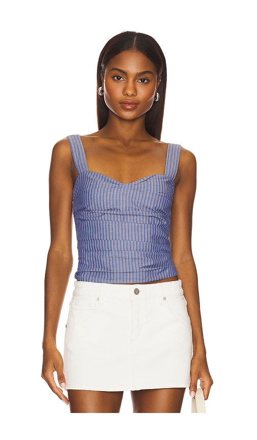 Cobain Corset Top in Blue. - size XXS (also in S, XS)