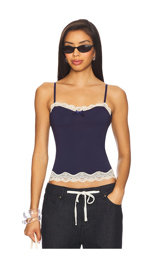 Top Model Cami Top in Blue. - size XS (also in L, M, S, XXS)