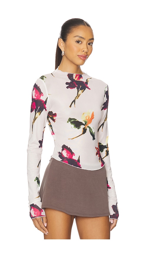 Lioness Hamptons Long Sleeve Top In White
