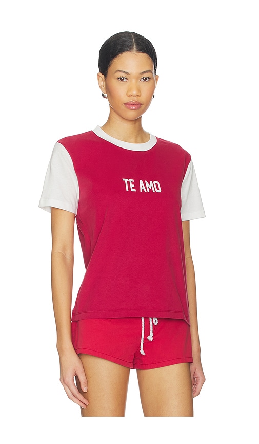 Lioness Te Amo Tee In Crimson